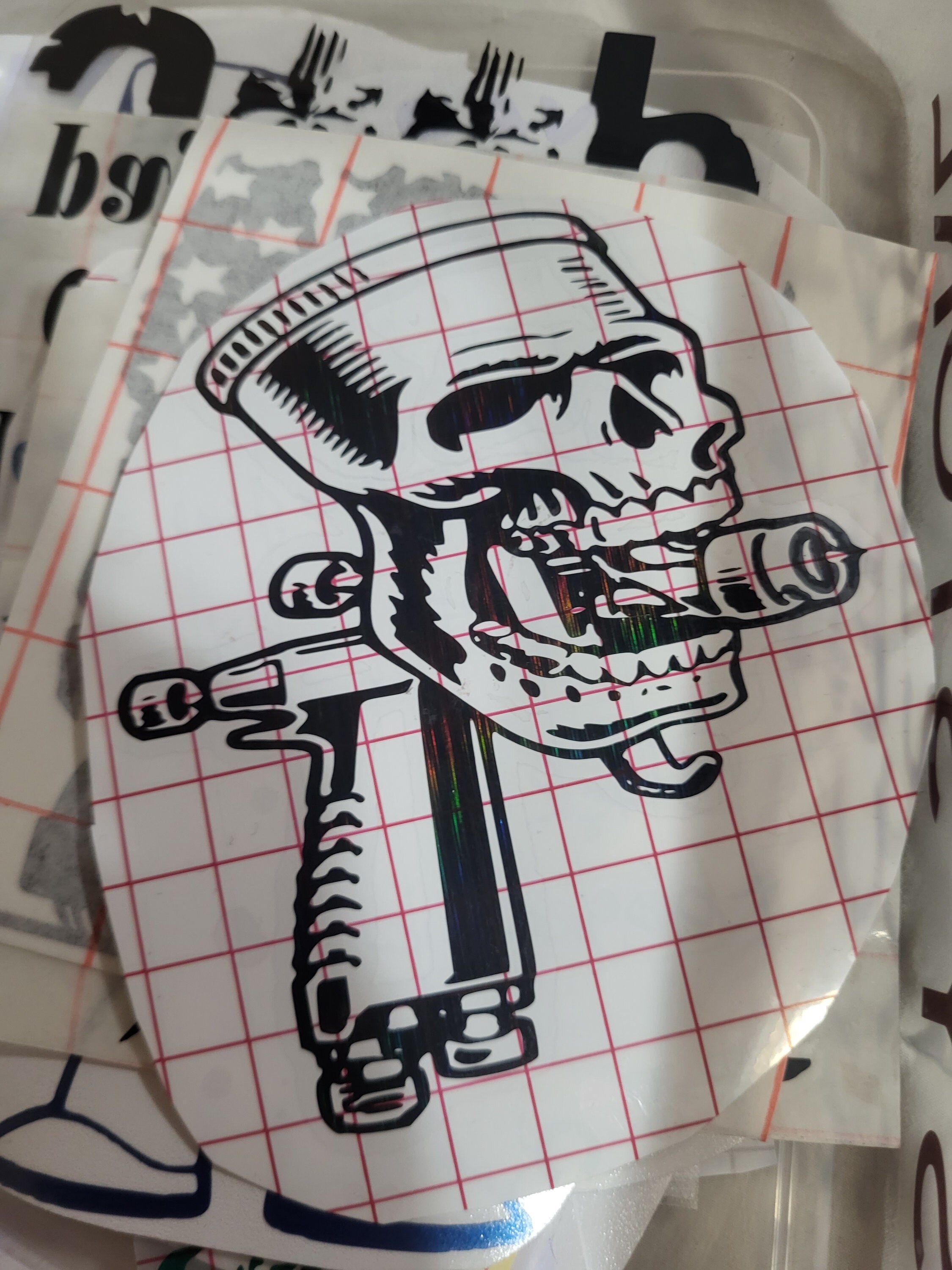 Automotive Painter Gun Decal - Etsy