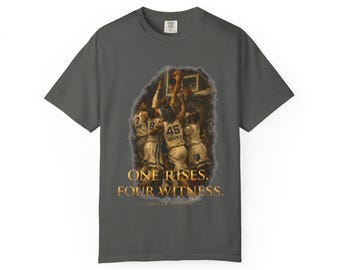Basketball Quote Graphic Tee One Rises Four Watch Sports Art Streetwear Unisex Limited Edition