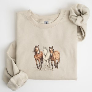 Horse Herd Crewneck Sweatshirt