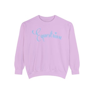 Equestrian Horse Lover Comfort Colors Sweatshirt Equine Gifts Aesthetic Horseback Riding Sweater Horse Show Cute Valentines Day Crewneck image 7