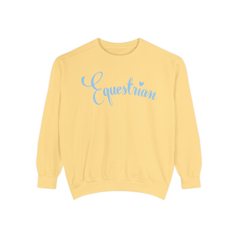 Equestrian Horse Lover Comfort Colors Sweatshirt Equine Gifts Aesthetic Horseback Riding Sweater Horse Show Cute Valentines Day Crewneck image 8