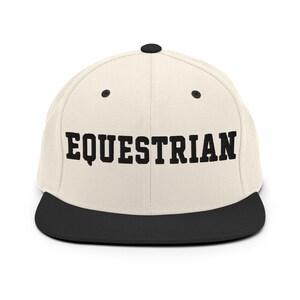 Equestrian Embroidered Snapback Hat Varsity Western Two Tone Hat Country Concert Trucker Hat Horse Gifts