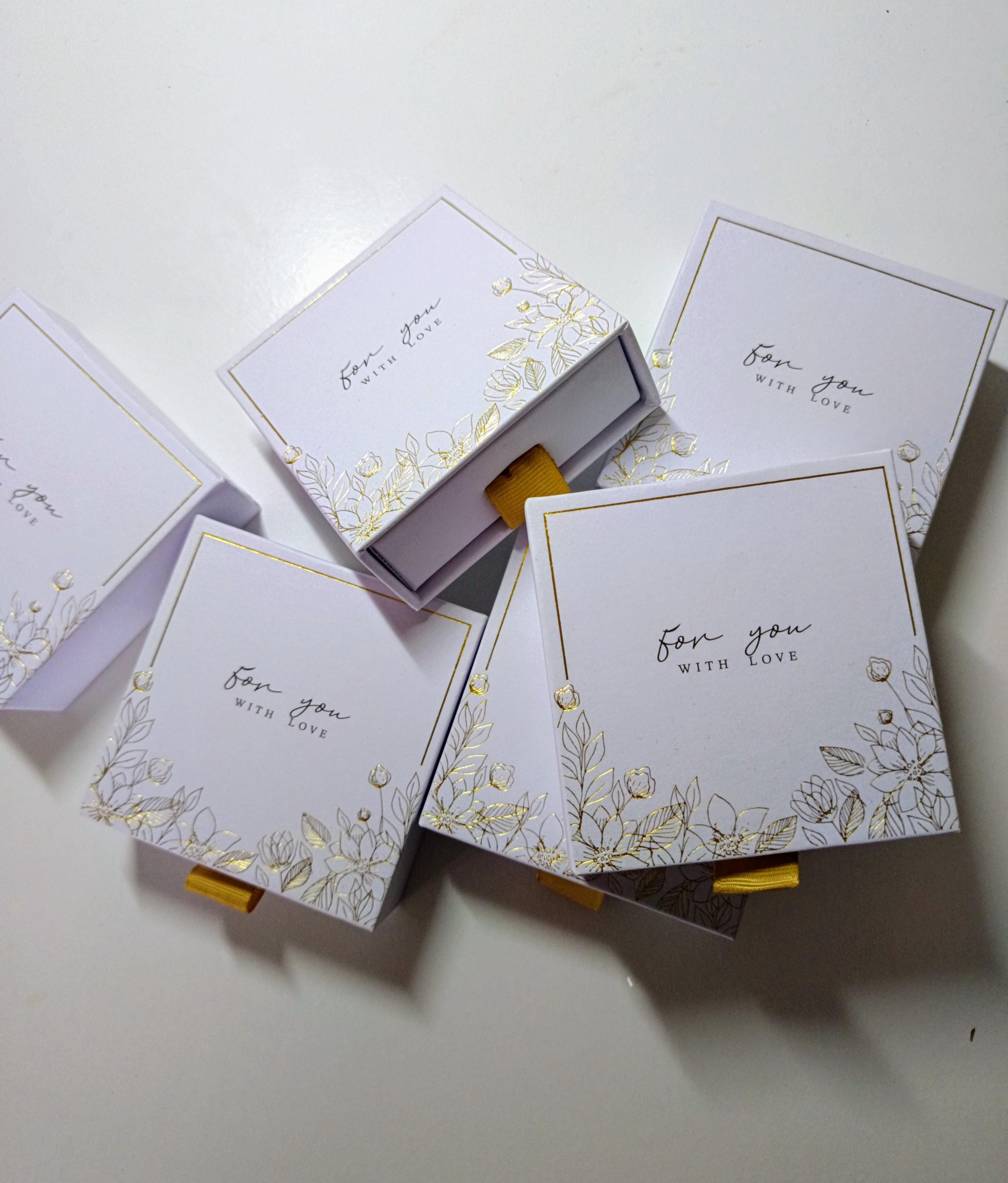 12 Pièces Boîtes à Bijoux En Carton Noir Et Blanc - Coffrets Cadeaux Carrés Pour Bijoux Et Accessoires
