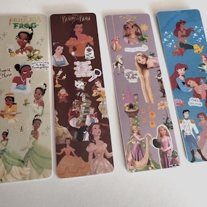 Marque-Page princesses Disney - cadeau lectrice fan de Disney
