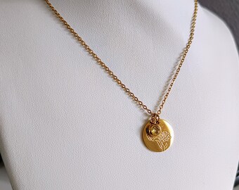 NOVEMBER BIRTH NECKLACE