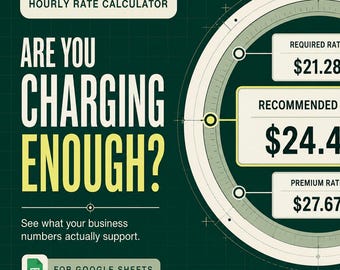 Freelance Hourly Rate Calculator for Google Sheets: Pricing Spreadsheet