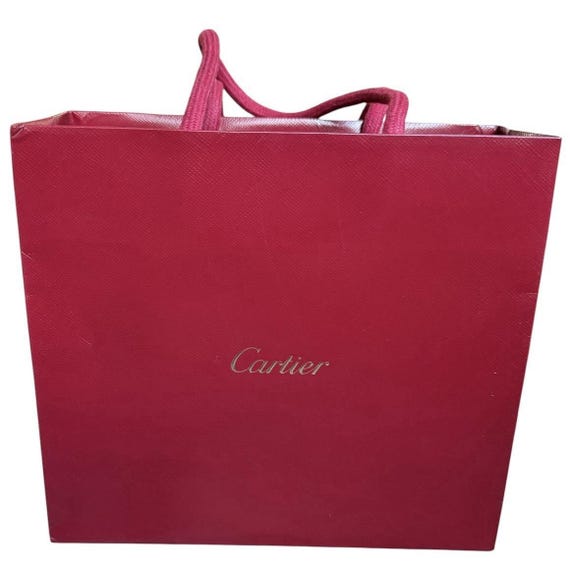 Cartier ショップ袋 ボックスセット Cartier Packaging Set – Red Shopping Bag, Watch Pouch, Pillow