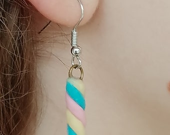 Flump candy drop dangle lightweight clay earrings