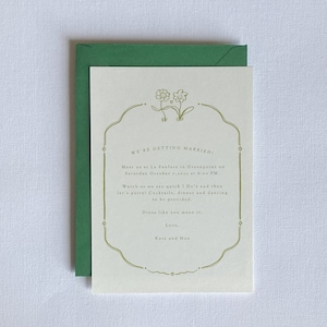 flores tomadas de la mano linda invitación de boda, cena personalizable, cóctel, plantilla de menú, borde floral dibujado a mano, imprimible