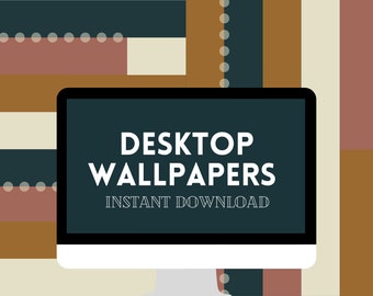 Desktop Wallpaper | Set of 2 | Stripe Tile | Background