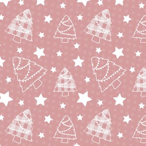 Desktop Wallpaper Set of 2 Pink Plaid Christmas Tree - Etsy