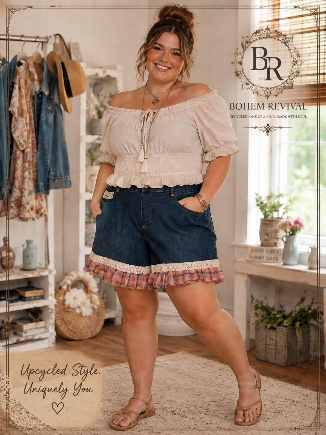 Denim Shorts Lace - Etsy