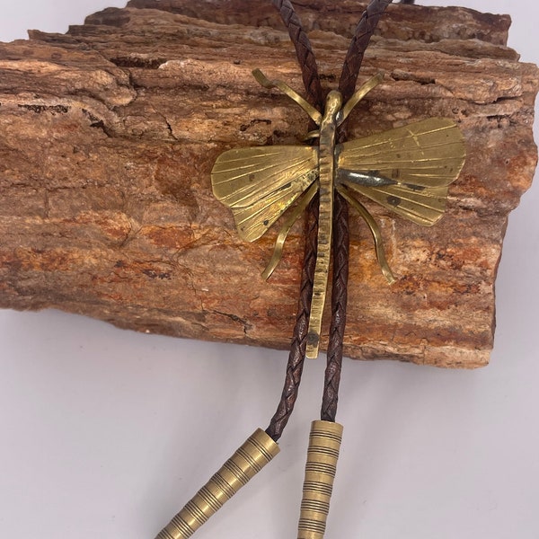 Brass Dragonfly Bolo