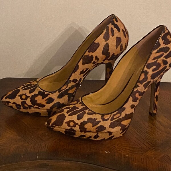 Leopard Heels - Etsy