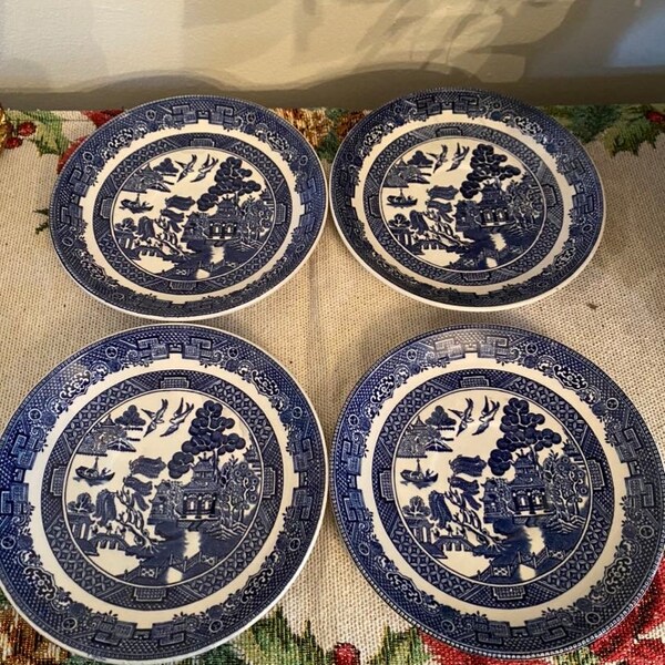 Johnson Brothers Blue Willow China Etsy