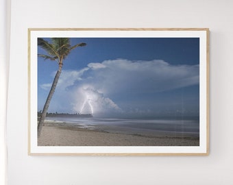 Lightning Strike Photography, Lightning Digital Wall Art, Lightning Storm, Digital Photography Print, Thunderstorms Art Decor, Landscape Art