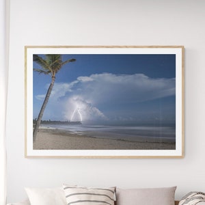 Blitzschlag Fotografie, Blitz Digitale Wandkunst, Blitz Sturm, Digitalfotografie Druck, Gewitter Kunst Dekor, Landschaftskunst