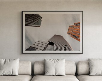 New York City Landscape, Buildings Wall Art, NYC Buildings, Architecture Print, New York Highline, Cityscape, Manhattan Printable Poster Art