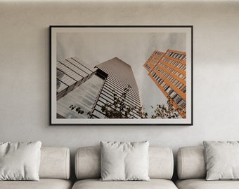 New York City Landscape, Buildings Wall Art, NYC Buildings, Architecture Print, New York Highline, Cityscape, Manhattan Printable Poster Art