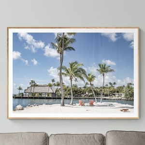 Tropical Beach Print, Tropical Palm Trees Wall Art, Ocean Digital Download Prints, Tropical Vacation Wall Art, Home Decor, Tropical Poster