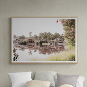 Haus am See Digitaldruck, Haus am See Wandkunst, See Poster, Mississippi druckbare Wandkunst, See Haus Blick Wohnkultur, digitaler Download