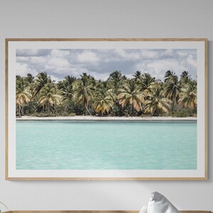Tropical Sea Print, Tropical Palm Trees Wall Art, Ocean Digital Download Prints, Tropical Coastal Wall Art, Printable Wall Art, Walll Decor