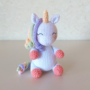 Crochet Pattern: Candy the Unicorn, Pony Crochet Pattern, Unicorn Crochet Pattern, Crochet Amigurumi Unicorn, Unicorn Knitting Pattern