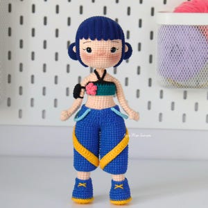 Black Hair Kpop Doll Crochet Amigurumi Pattern (PDF Pattern)