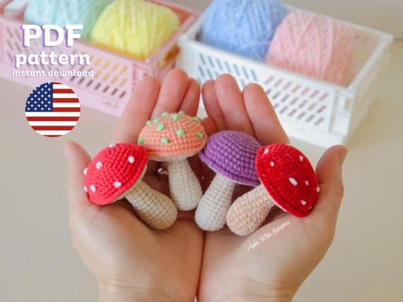 Dikişsiz Mantar Amigurumi Örgü Tarifi