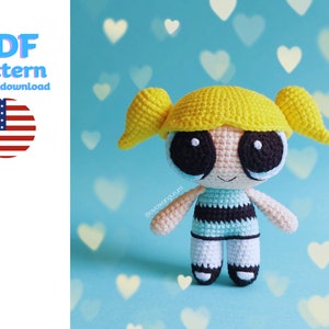 3 in 1 Crochet Pattern, Super Power Girls Crochet Pattern, Pattern in ...