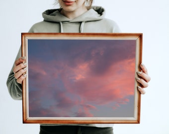 Lover Sky Photography Print, Sleepy Hollow, New York, Giclee, 16x20, Unframed, Sunset, Pink, Lavender, Gallery Wall Art, Home Decor