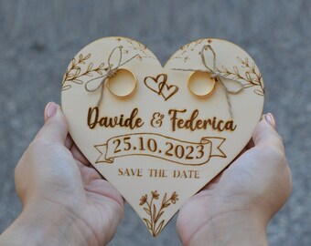 Portafedi legno trasformabile in targa ricordo | legno inciso - 17x17 cm - interamente personalizzabile