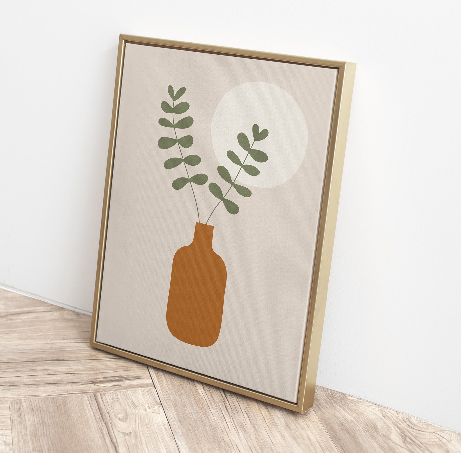 Burnt Orange Boho Wall Art Terracotta Floral Printable Sage Etsy