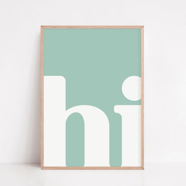 Quirky Modern Poster Etsy