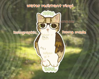 Meowl Holographic 3" Sticker!