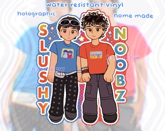 Slushy Noobz Holographic 3" Sticker!