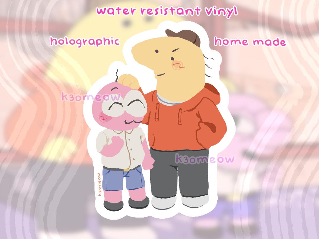 Charlie and Pim Smiling Friends Holographic 3