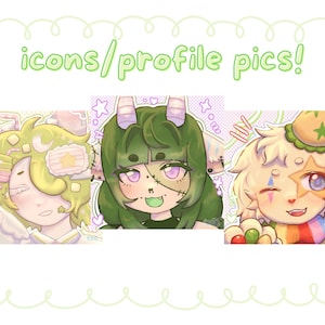 Icon/Profile Picture Commissions!Customizable Digital Art | Furry/Fursona/Human/Etc.