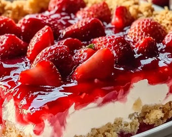 Recept på jordgubbscheesecake-dumptårta