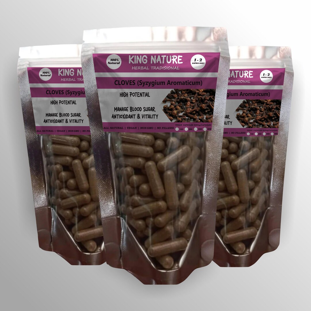 Pure Organic CLOVES Natural Capsule Extract Organic Syzygium Etsy