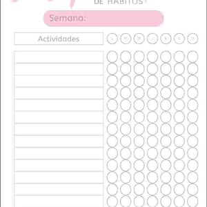 Planificador de hábitos decorativo y elegante: ¡alcanza tus objetivos!