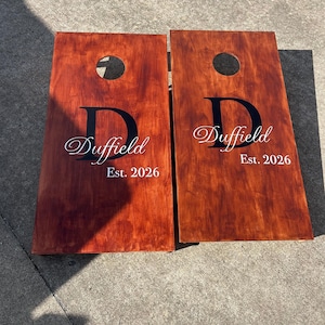 Personalized Wedding Corn hole Boards