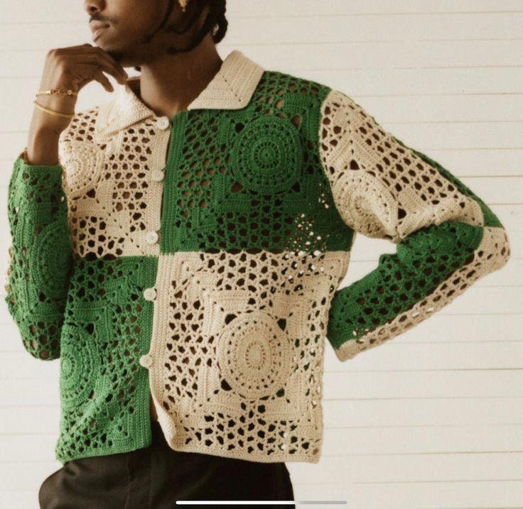 Crochet Shirt Unisex Shirt Crochet Vintage Style Shirt Etsy