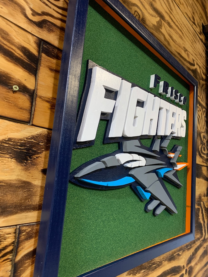 Frisco Fighters Indoor Football League Wood Sign Etsy