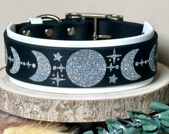 2-Inch Dog Collar | Biothane® | Moon Magic | Double Layer | Waterproof & Durable | Pet Collar | Leather Alternative |