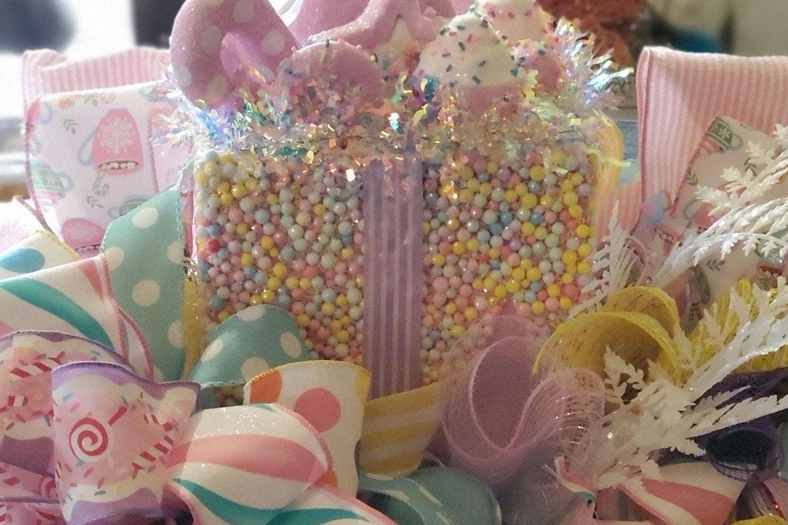 Candyland Wreath Centerpiece
