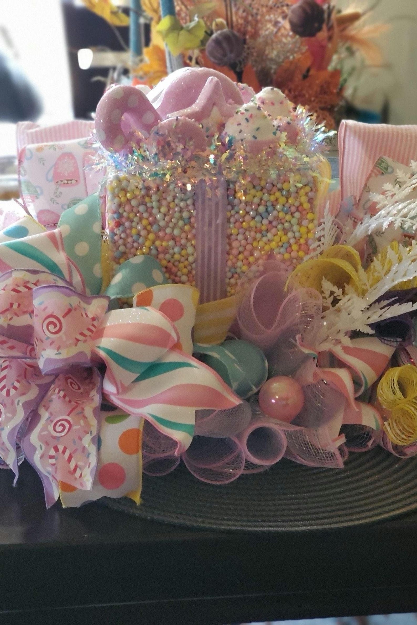 Candyland Wreath Centerpiece