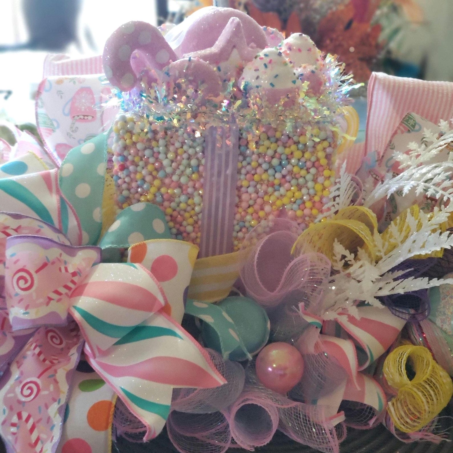 Candyland Wreath Centerpiece