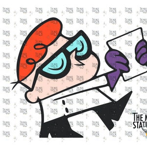 Digital Dexter&#39;s Laboratory SVG, Vector, Png 90s Cartoon Network - PNG Digital File - dee dee powerpuff dexter with note