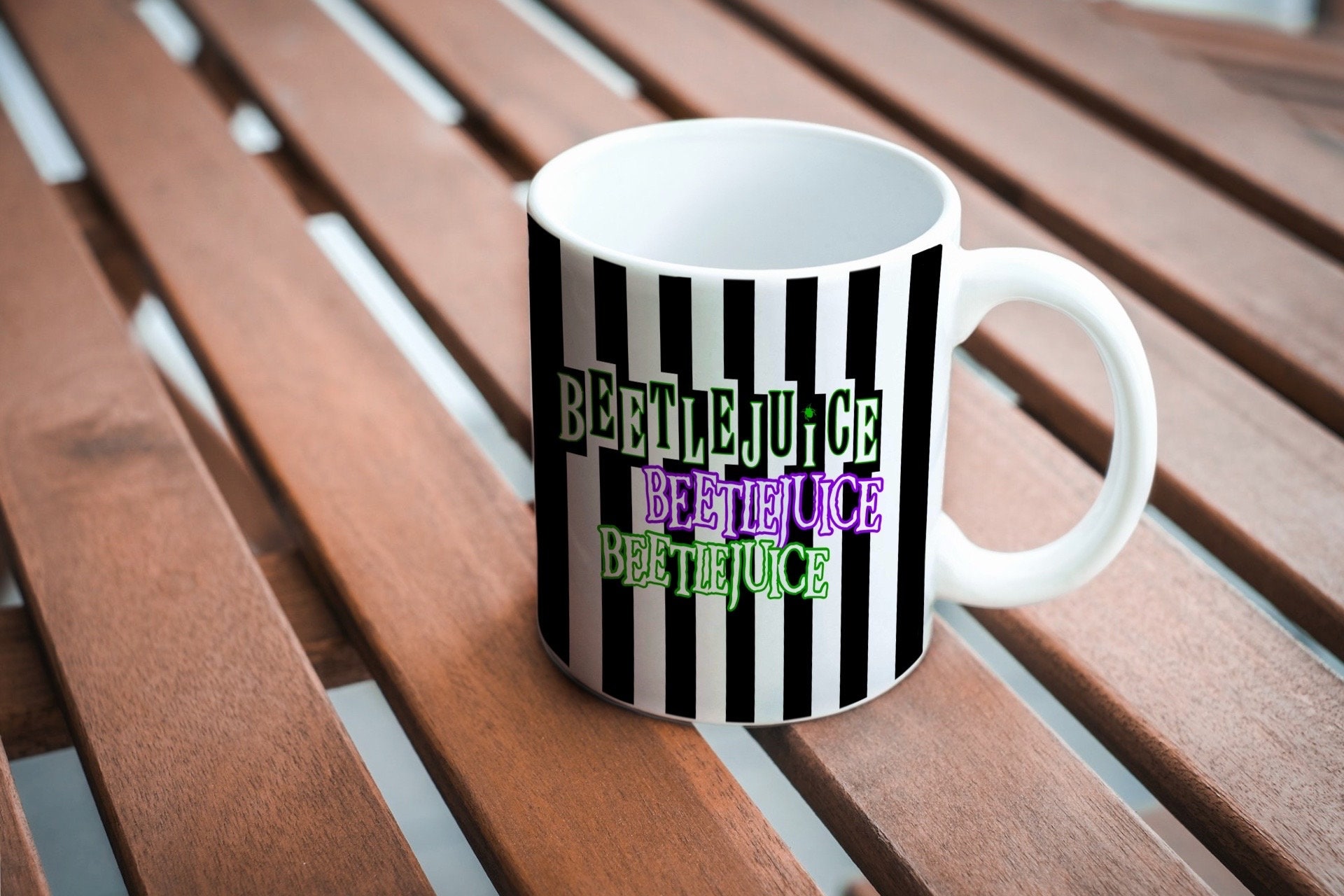 Beetlejuice Beetlejuice Beetlejuice Halloween 11 Oz Mug Etsy